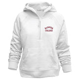 Ladies Asana Half Zip Hoodie | White