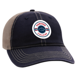 The Wharf Classic Unstructured Tea Stain Snap Back Cap | Navy