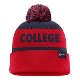 Nike Peak Stripe Beanie | Red/Navy
