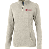 Ladies Heather Fleece 1/4 Zip Pullover | Oatmeal