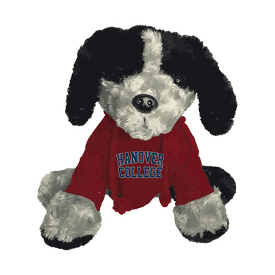 Elliott & Friends Plush Animal, Black & Grey Dog