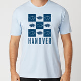 Checkard Tee | Light Blue