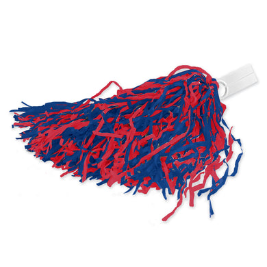 Poms with Ring Tab | Red & Navy