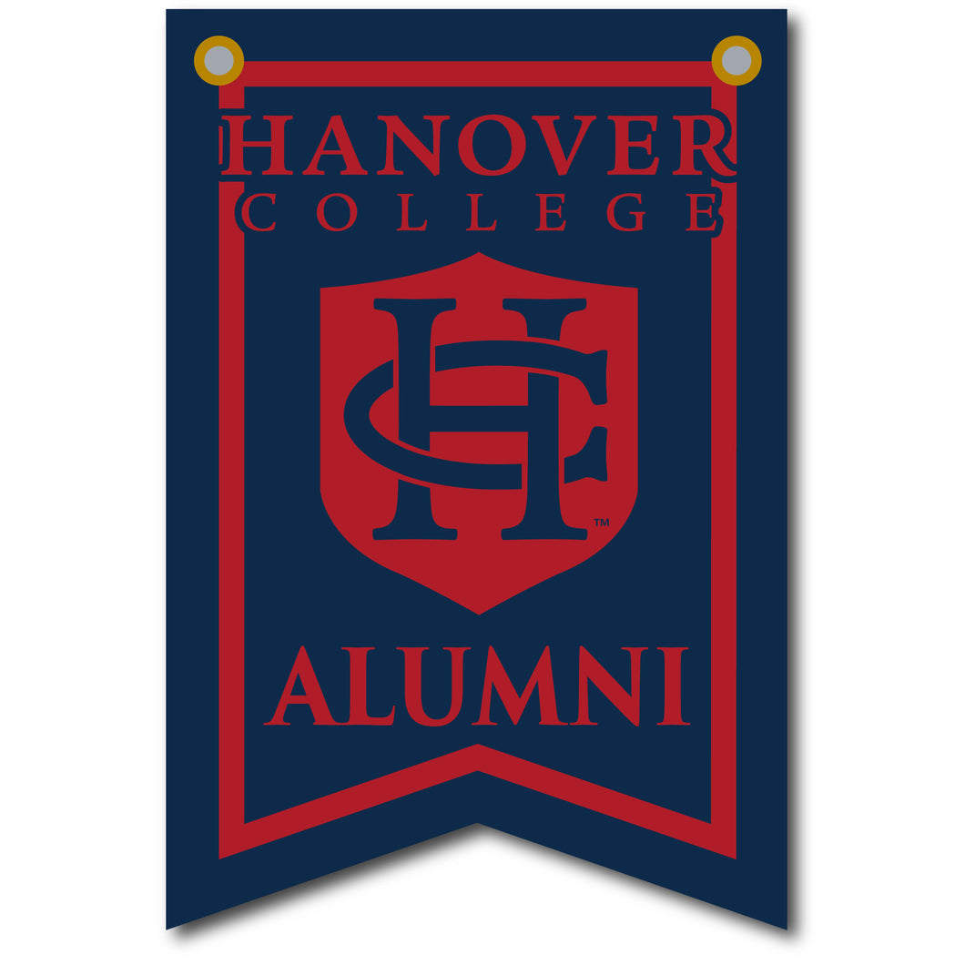 12 X 18 Dovetail Alumni Banner| Navy
