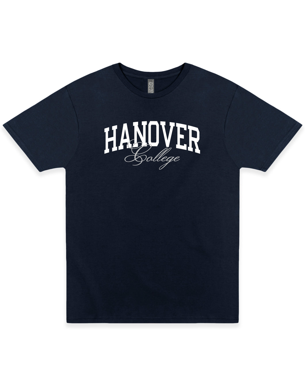 College Script Tee | Navy