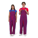 Overall Game Bibs | Royal Blue & Red