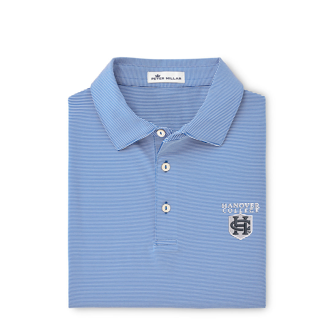 Jubilee Stripe Stretch Jersey Polo | Navy