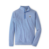 Perth Sugar Stripe Performance 1/4 Zip | Navy