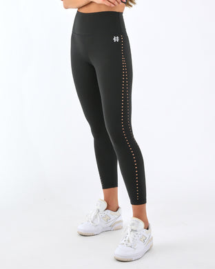 Laser Cut 7/8 Pant | Black