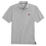Lyndonn Micro Stripe Performance Polo | Charcoal