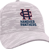 Mid-Fit Velcro Strap Hat, White/Grey