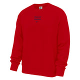 Club Fleece Crew Embroidered | Red