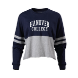 Ladies Cropped Retro Jersey | Navy Heather