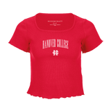 Ladies Baby Rib Top | Red