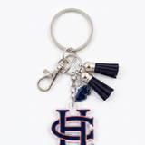 Bag Charm Key Tag | Navy