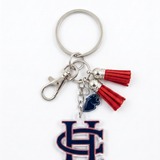 Bag Charm Key Tag | Dark Red