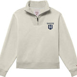 1991 Ladies Brushed 80/20 Quarter Zip | Oatmeal