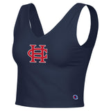 Champion Ottoman Vneck Crop | Navy